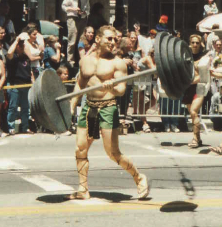TROY With Barbell 1999 - Photo By Deirdre Fitzpatrick
